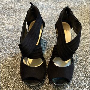Black suede Women’s heels